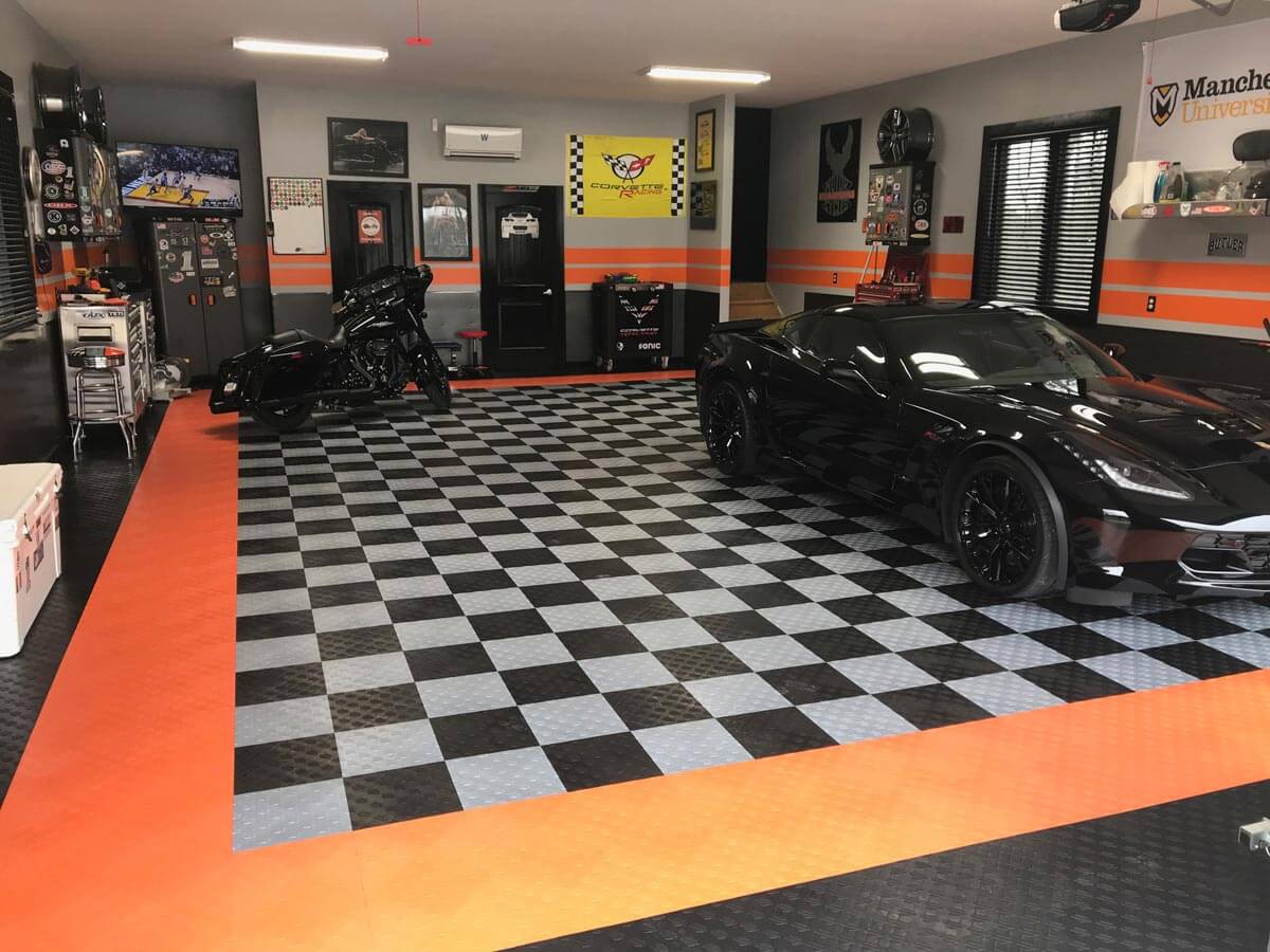 Harley Davidson Garage Flooring