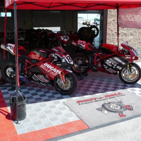 SLC Bikes mobile floor and tent display