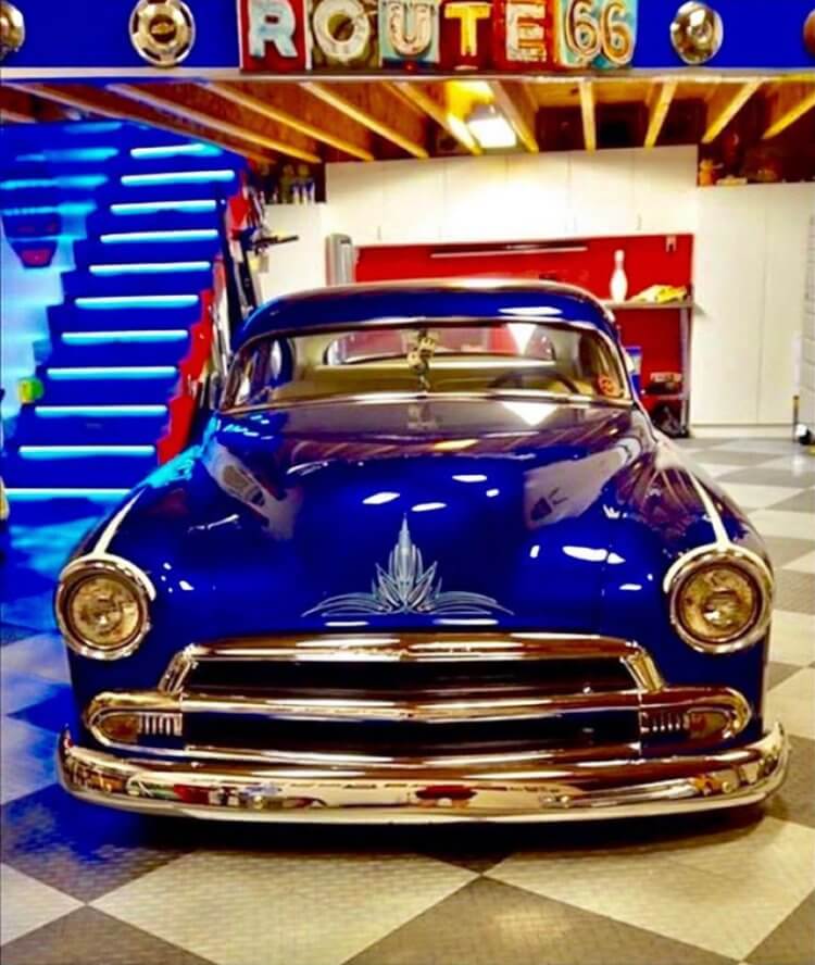 Adrian Garcia - Vintage Chrysler in shop