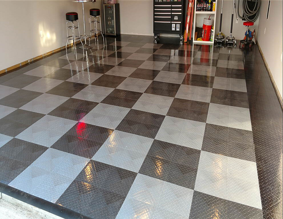 Garage Floor Colors, How To Install Racedeck Garage Flooring