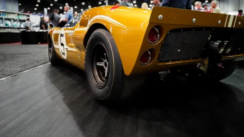 Charred Oak display floor at SEMA