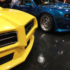 High-gloss Diamond Tuffshield complements the shine of these Mustangs.