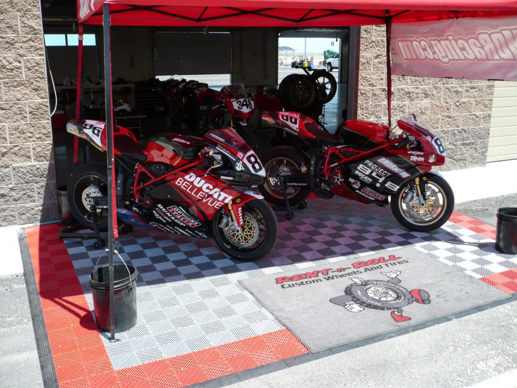 SLC Bikes mobile floor and tent display