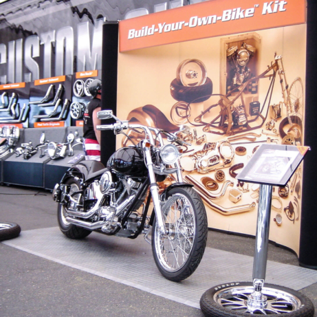 Build-Your-Own-Bike mobile motorcycle display