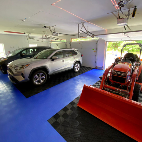 Free-Flow XLC parking areas in multi-car garage
