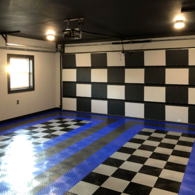 Daniel Allen's Checkered Garage and Door