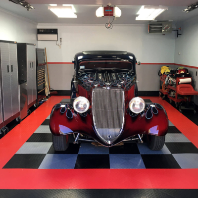 Lester Stanley's Garage with Hot Rod