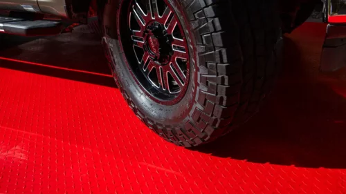 An F-150 parked on RaceDeck Max