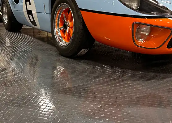 TuffShield with a ford GT parked on it.