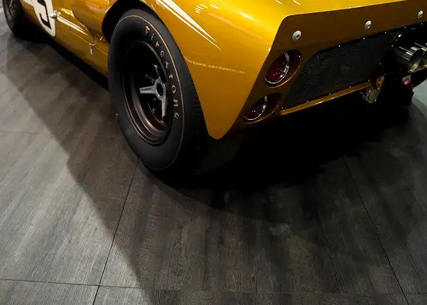 Kit car on Charred Oak tiles