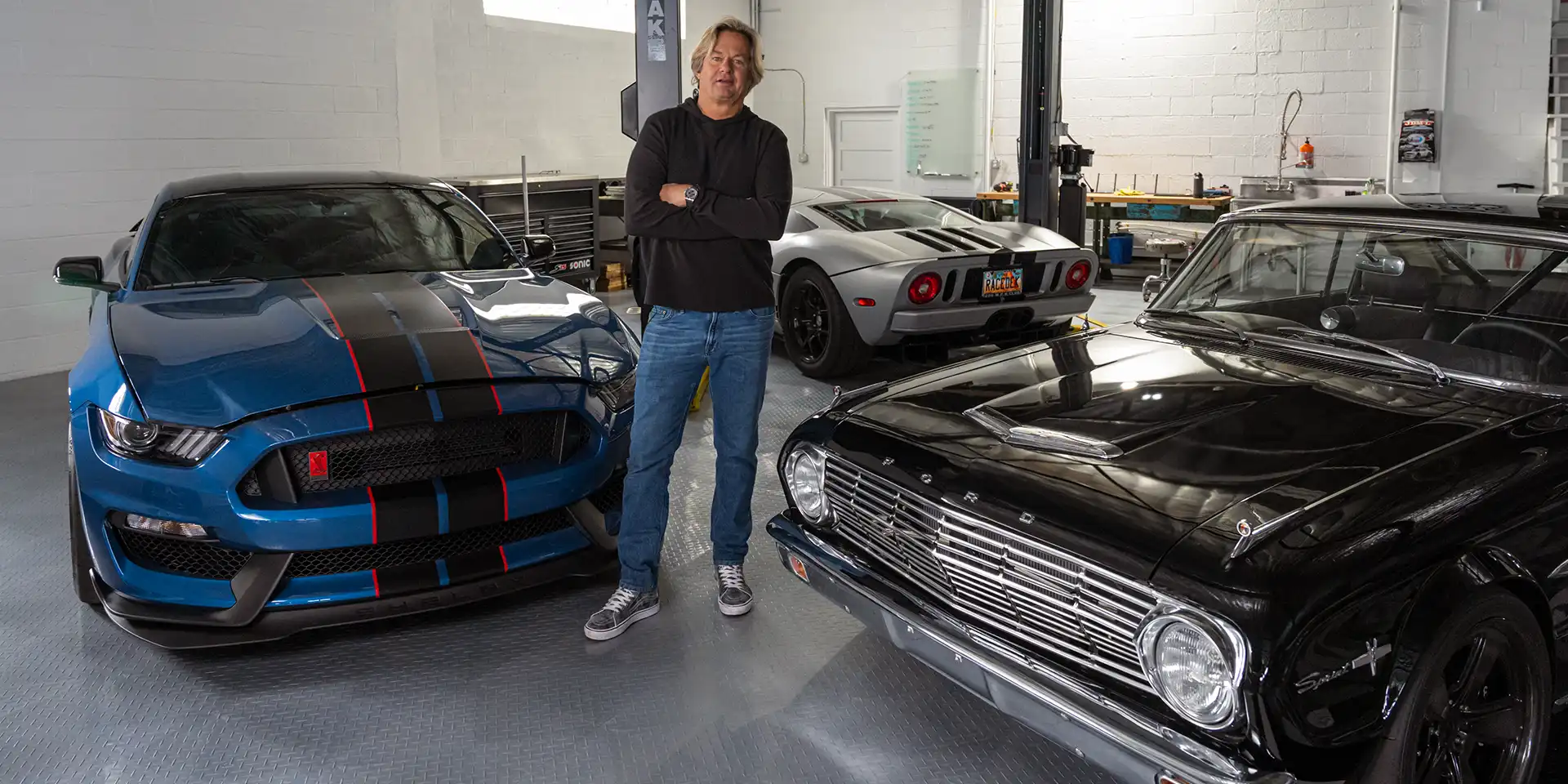 RaceDeck founder with his car collection.