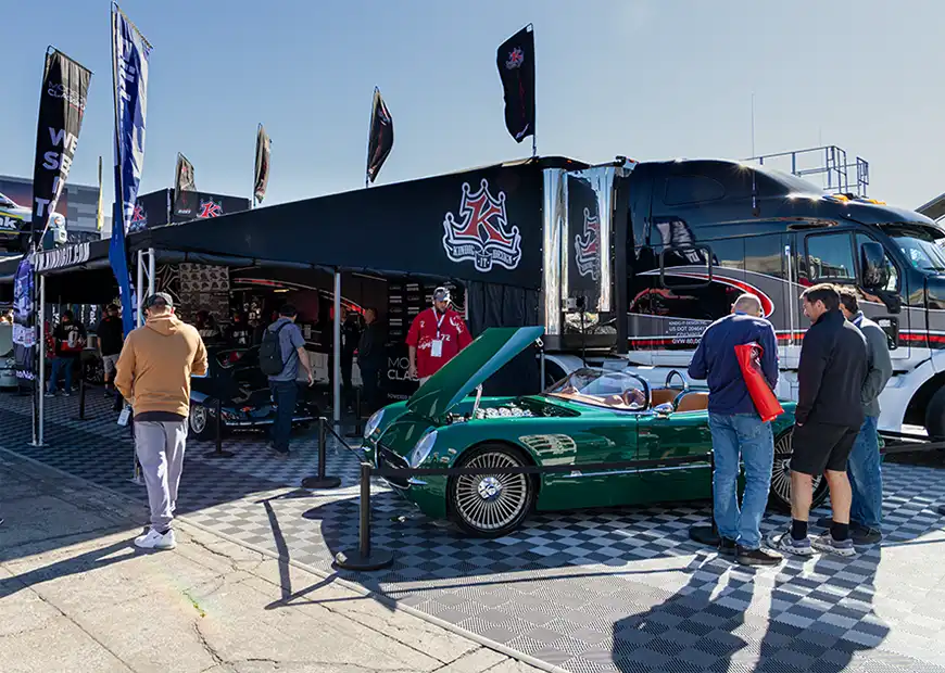 Kindig it Designs' mobile display featuring RaceDeck Free-Flow