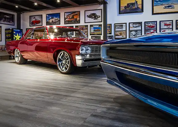 Kindig-it designs' showroom with Smoked Oak flooring